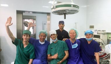 Das Team beim OP-Einsatz 2017